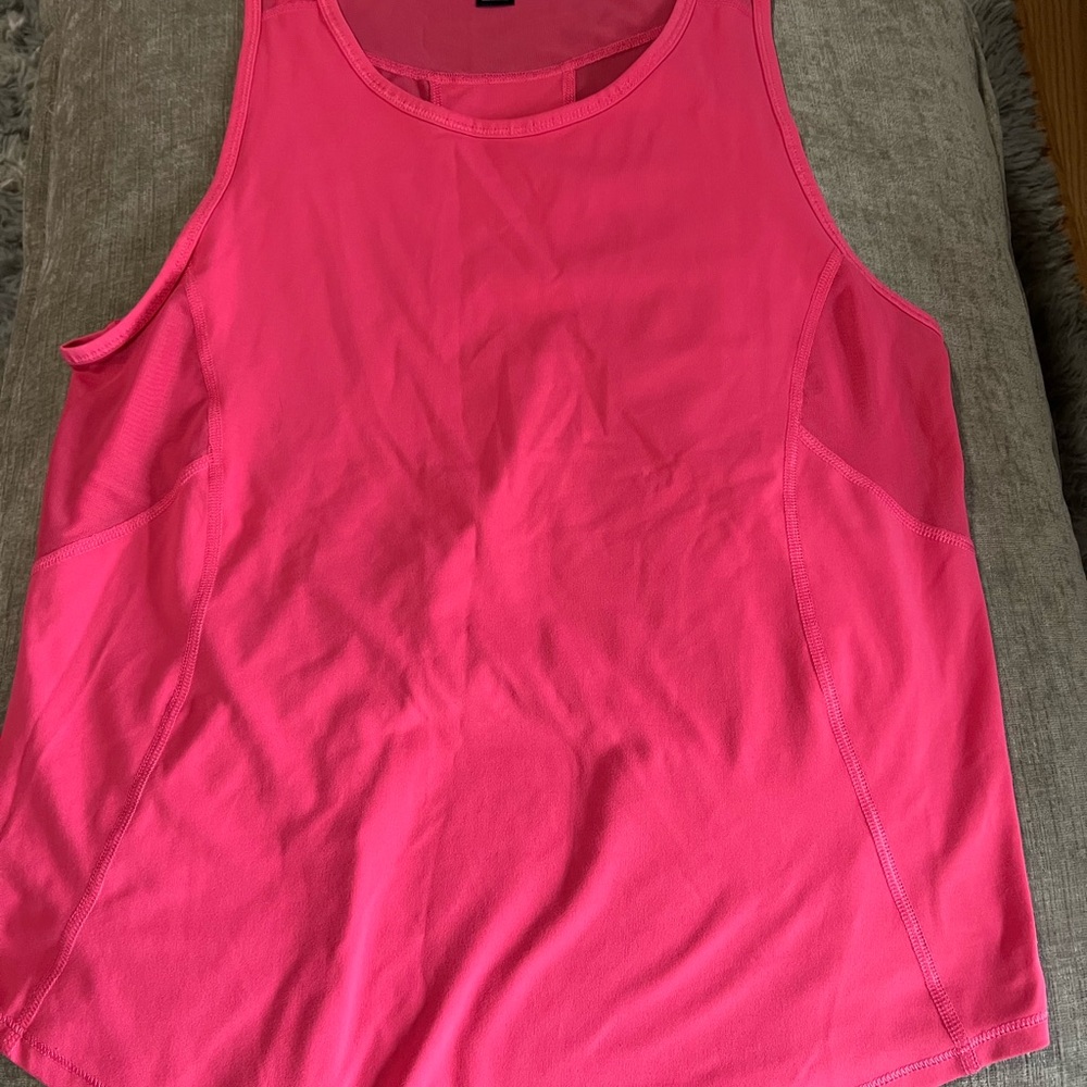 90 Degree By Reflex Hot Pink Performance Tank Top